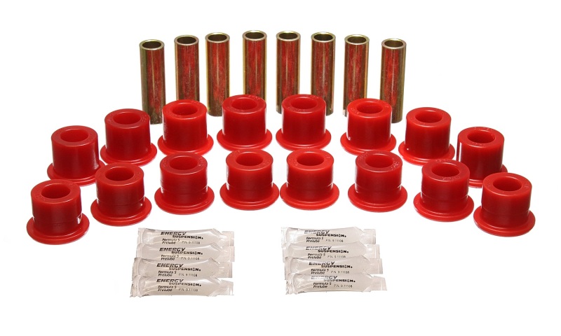 Hummer H1 Control Arm Bushing Set - Front + Rear - Energy Suspension - Hyper-Flex Polyurethane - Red - `94-`06 Hummer H1 Control Arm Bushing Set - Front + Rear - Energy Suspension - Hyper-Flex Polyurethane - Red - `94-`06